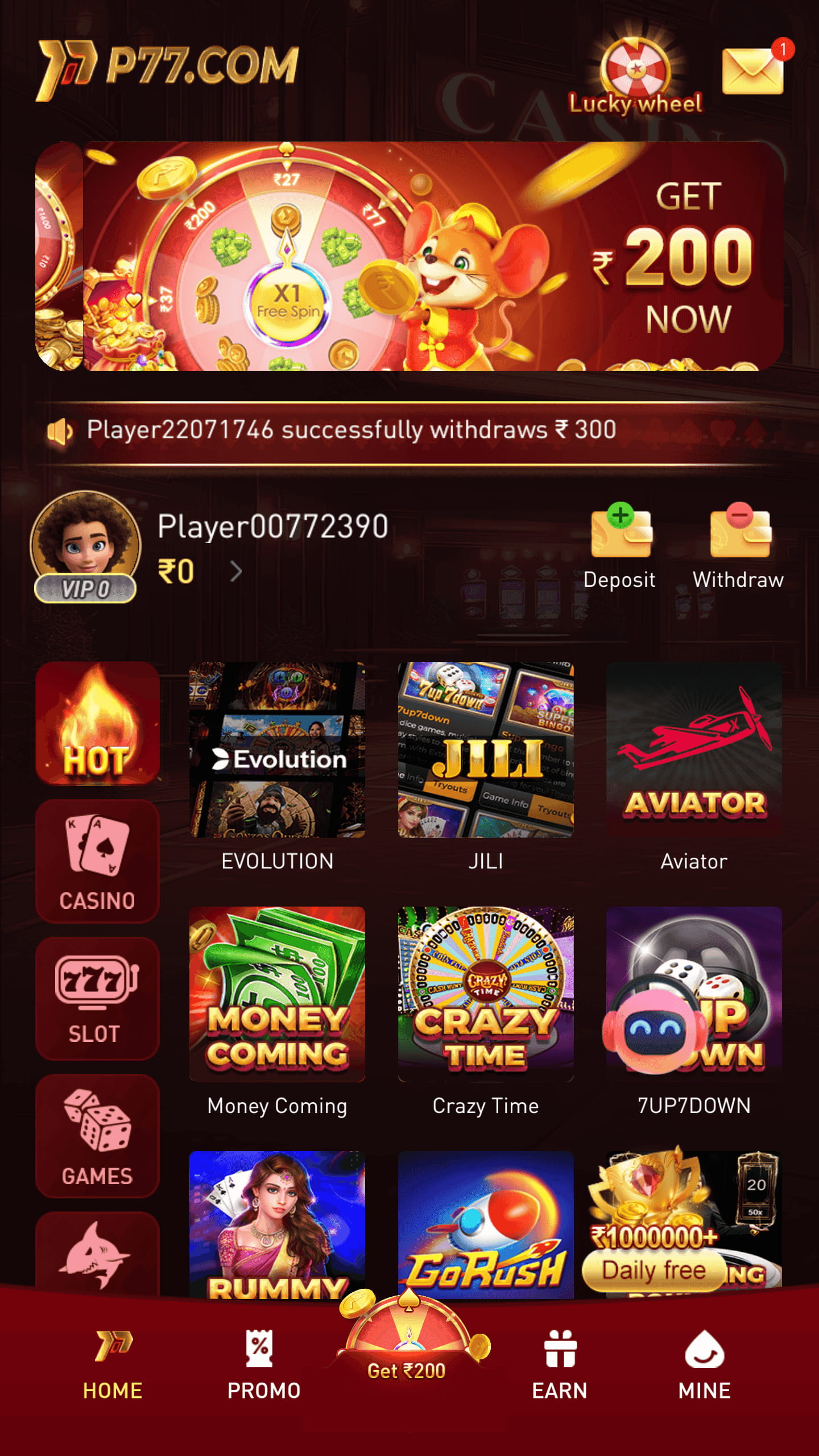 The third image of the app ,Online betting platform with the best betting games with highest cash rewards